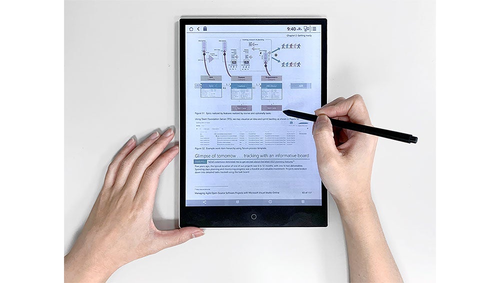 Pantalla de tinta electrónica a color