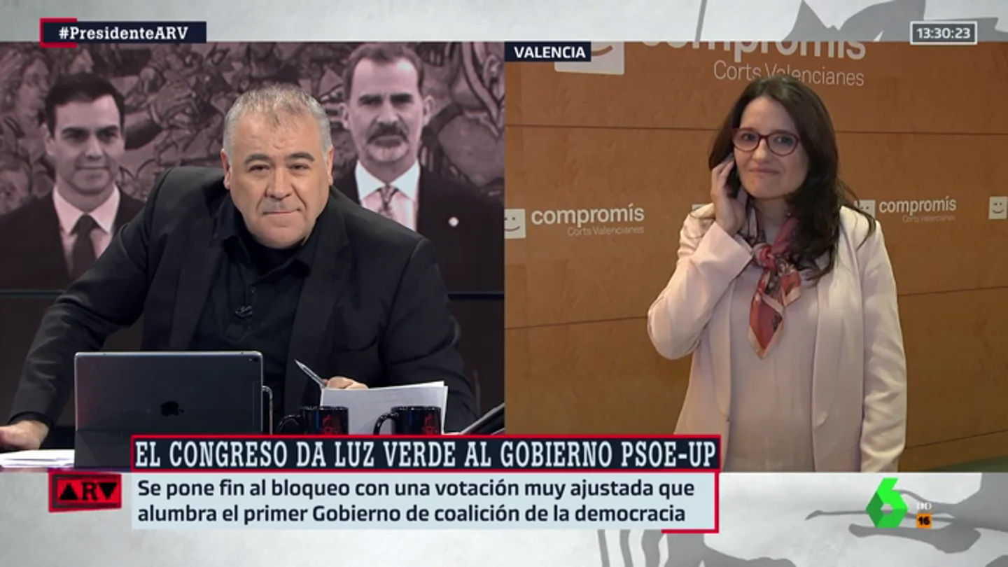 Mónica Oltra, sobre las críticas de Vox al Gobierno de coalición: "¿Les gustaría tener un dictador?" Mónica Oltra, sobre las críticas de Vox al Gobierno de coalición: "¿Les gustaría tener un dictador?"
