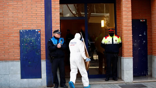 Vista de la vivienda donde detuvieron al supuesto autor del doble crimen Vista de la vivienda donde detuvieron al supuesto autor del doble crimen