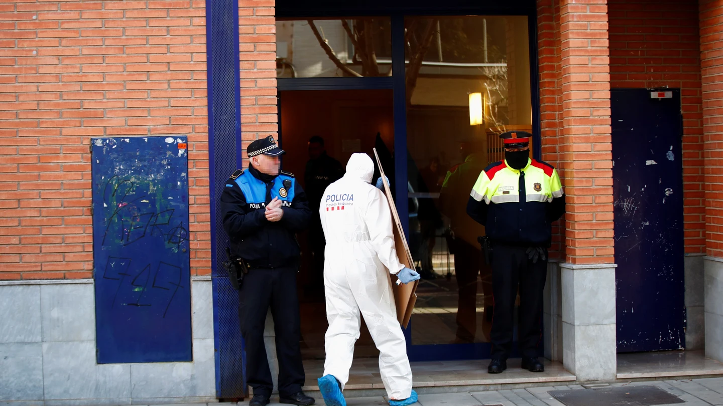 Vista de la vivienda donde detuvieron al supuesto autor del doble crimen Vista de la vivienda donde detuvieron al supuesto autor del doble crimen