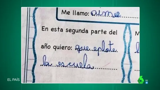 "En esta parte del año quiero que 'eplote' la escuela" y otras surrealistas respuestas de los niños en los exámenes "En esta parte del año quiero que 'eplote' la escuela" y otras surrealistas respuestas de los niños en los exámenes