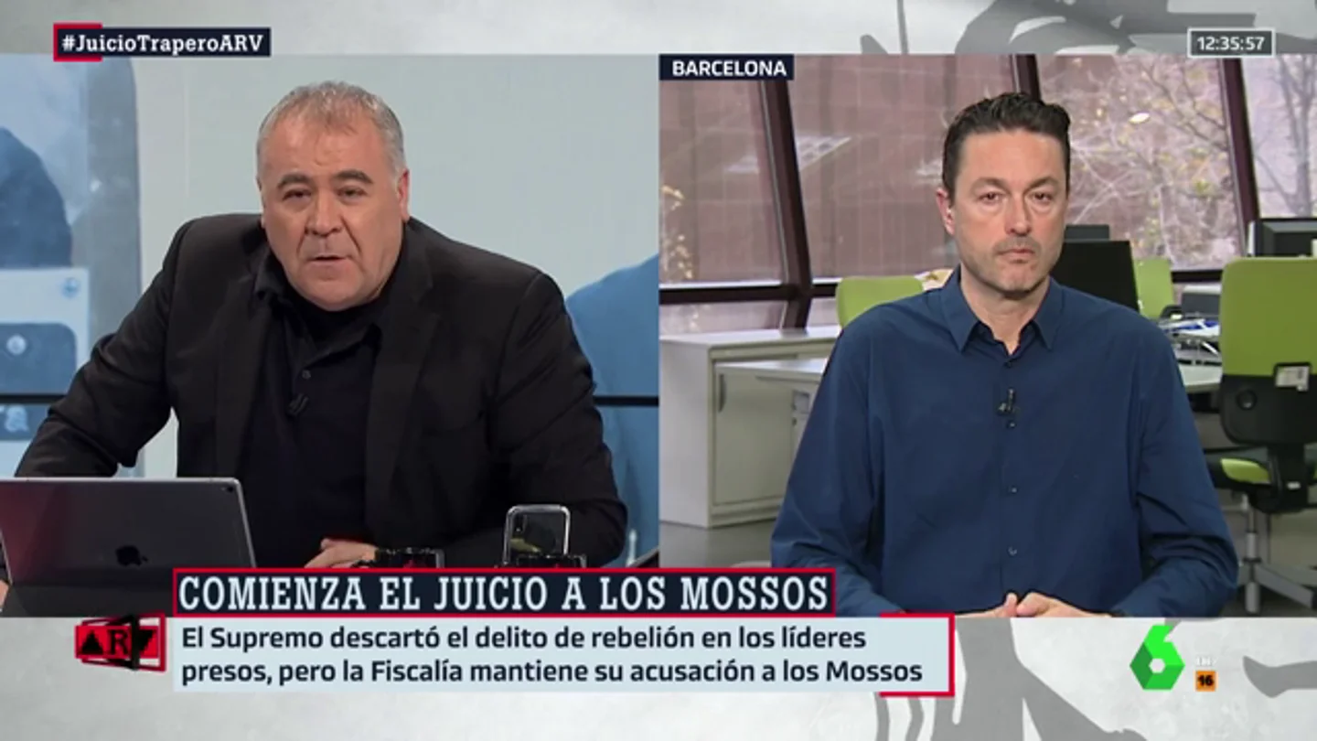 Toni Castejón, sobre el juicio a la antigua cúpula de los Mossos: "Que un dispositivo no salga como uno quiere, no quiere decir que sea delito" Toni Castejón, sobre el juicio a la antigua cúpula de los Mossos: "Que un dispositivo no salga como uno quiere, no quiere decir que sea delito"