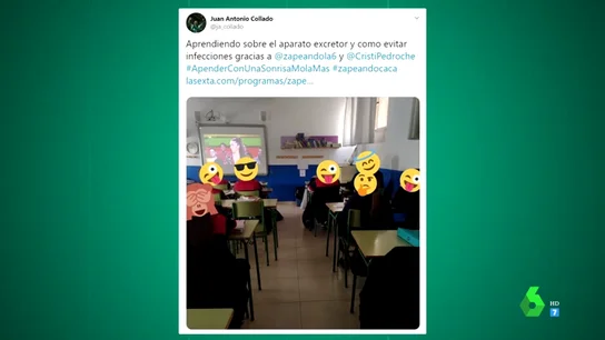 Un profesor da clase con un vídeo de Zapeando Un profesor da clase con un vídeo de Zapeando