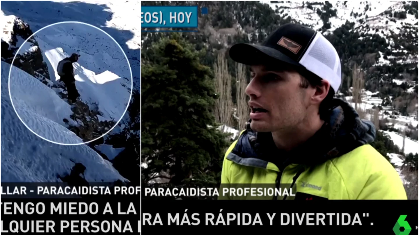 Álex Villar, el 'hombre pájaro' español Álex Villar, el 'hombre pájaro' español