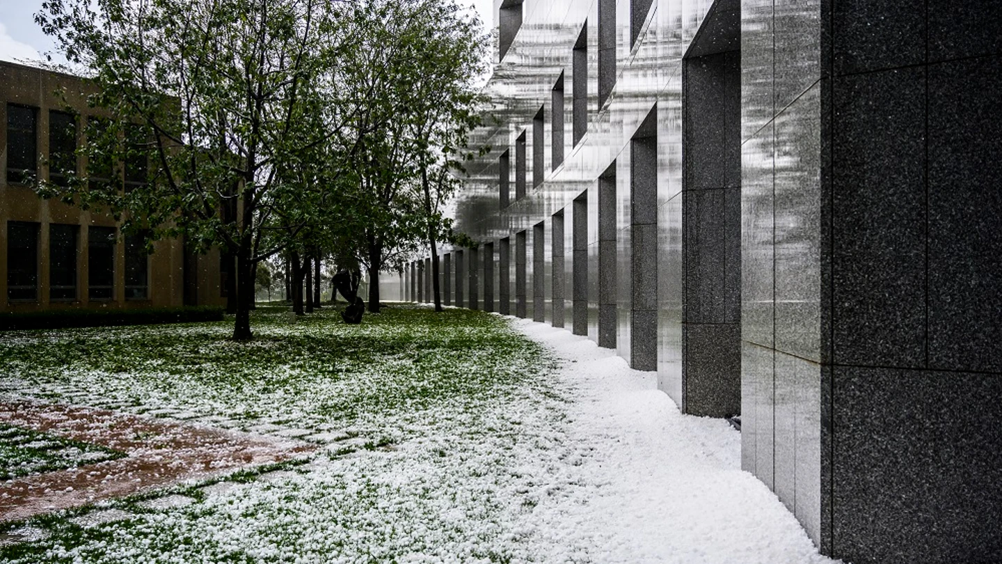 Granizada en Canberra, Australia Granizada en Canberra, Australia