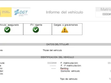 Informe de vehículo Informe de vehículo
