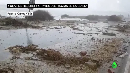 Las imágenes del paso del temporal Gloria por la península Las imágenes del paso del temporal Gloria por la península