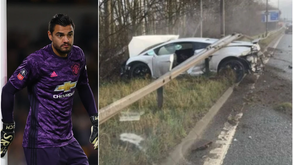 Sergio Romero sufre un accidente de tráfico Sergio Romero sufre un accidente de tráfico