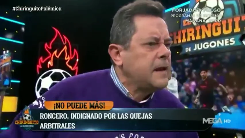 Tomás Roncero explota contra Monchi: "Como somos el Real Madrid somos los peores, los ricos, los del poder..."