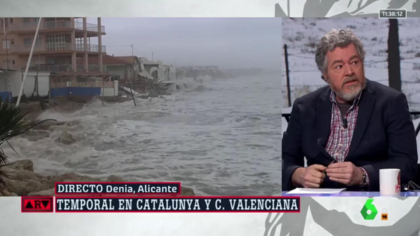 López de Uralde, ante los destrozos por la borrasca 'Gloria': "Es la confirmación de que el cambio climático está aquí" López de Uralde, ante los destrozos por la borrasca 'Gloria': "Es la confirmación de que el cambio climático está aquí"
