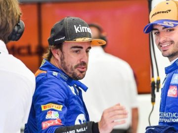 Fernando Alonso y Carlos Sainz Jr. 