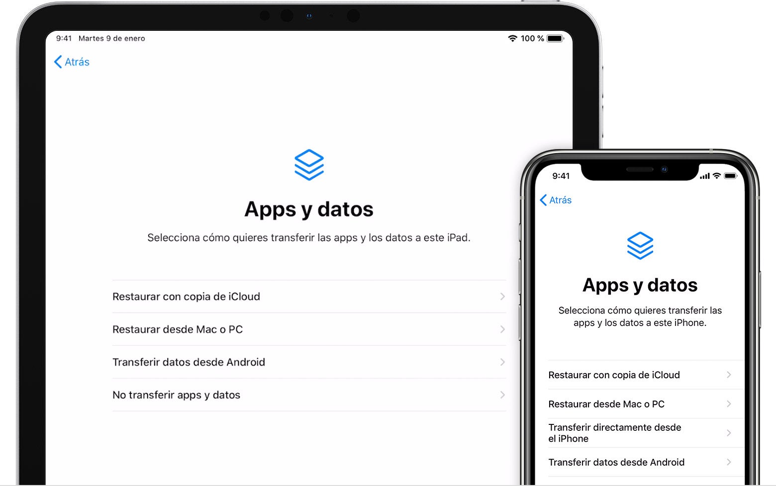 Copias de seguridad en iPhone y iPad.