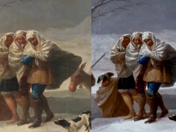 'La Nevada' de Goya recupera el frío y la vida 'La Nevada' de Goya recupera el frío y la vida