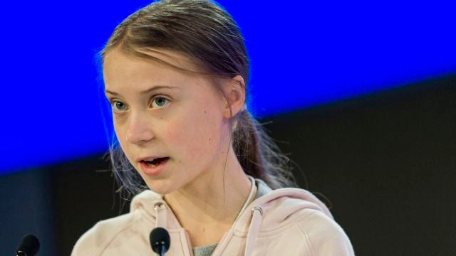 Greta Thunberg en el Foro de Davos