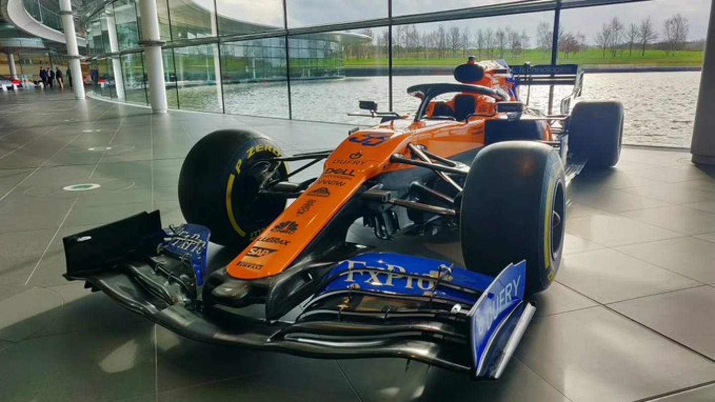 El McLaren MCL34 de 2019, en Woking El McLaren MCL34 de 2019, en Woking