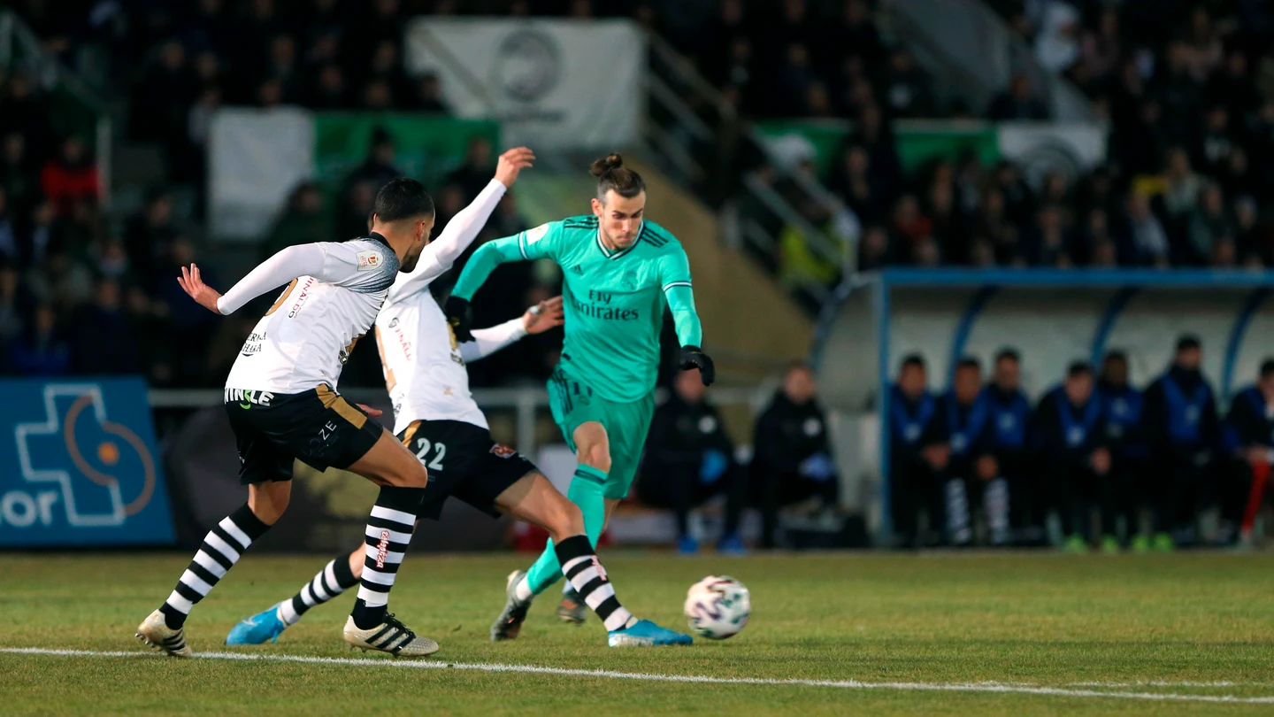 Gareth Bale, en el partido contra Unionistas. Gareth Bale, en el partido contra Unionistas.