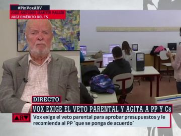 José Antonio Martín Pallín responde a Vox por su veto parental: "Deberían leerse la Declaración Universal de Derechos Humanos" José Antonio Martín Pallín responde a Vox por su veto parental: "Deberían leerse la Declaración Universal de Derechos Humanos"