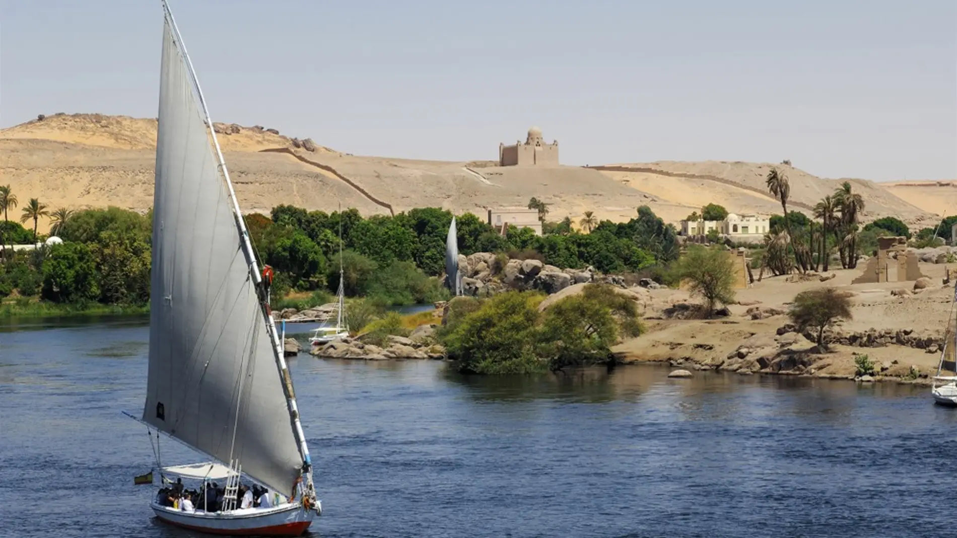 Faluca en el Nilo