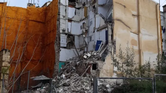 El edificio que se ha derrumbado en Alcoy, Alicante, debido a los efectos del temporal El edificio que se ha derrumbado en Alcoy, Alicante, debido a los efectos del temporal