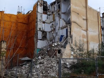 El edificio que se ha derrumbado en Alcoy, Alicante, debido a los efectos del temporal El edificio que se ha derrumbado en Alcoy, Alicante, debido a los efectos del temporal