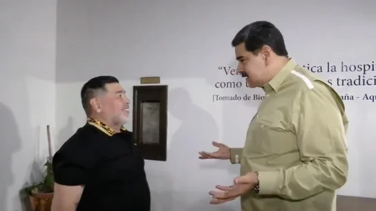 Maradona, junto a Nicolás Maduro Maradona, junto a Nicolás Maduro