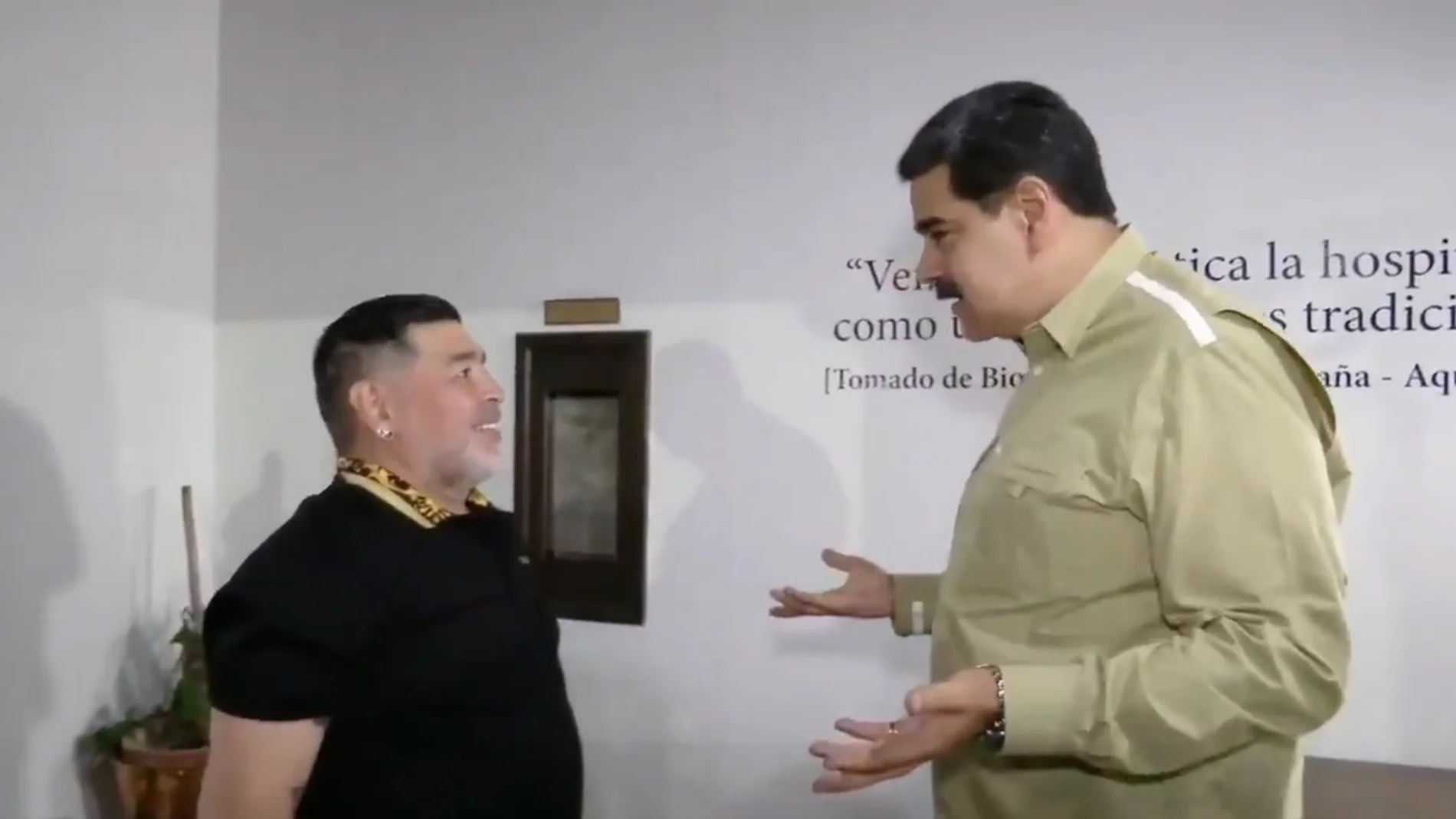 Maradona, junto a Nicolás Maduro