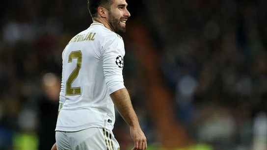Dani Carvajal, en un partido con el Real Madrid. Dani Carvajal, en un partido con el Real Madrid.