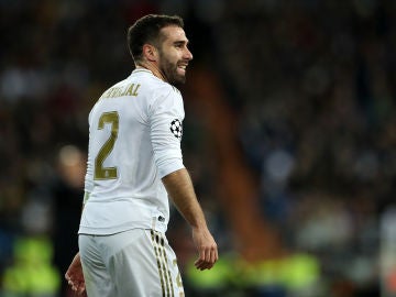 Dani Carvajal, en un partido con el Real Madrid. Dani Carvajal, en un partido con el Real Madrid.