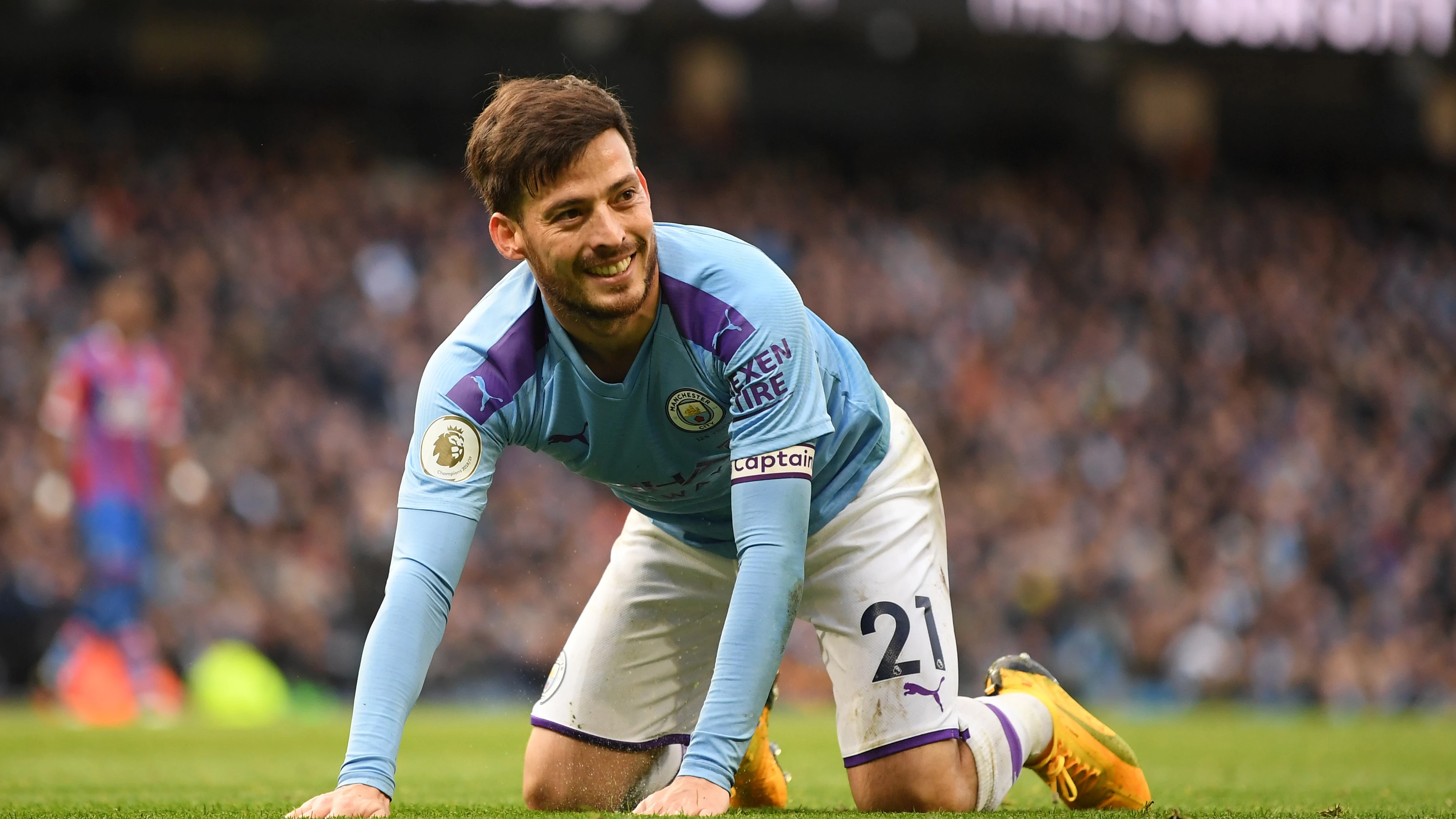 David Silva, en un partido de la Premier League. 