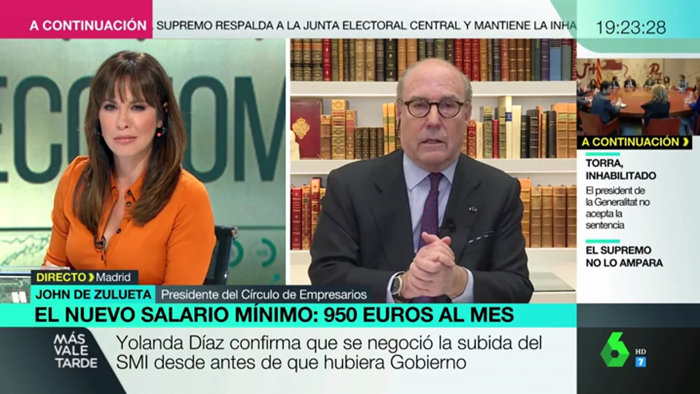 El Círculo de Empresarios advierte: "Un 24% de los afectados por la subida del SMI va a entrar en la economía sumergida" El Círculo de Empresarios advierte: "Un 24% de los afectados por la subida del SMI va a entrar en la economía sumergida"