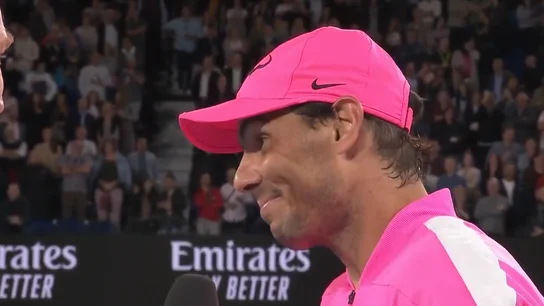 Rafa Nadal, entrevistado por Sam Groth Rafa Nadal, entrevistado por Sam Groth
