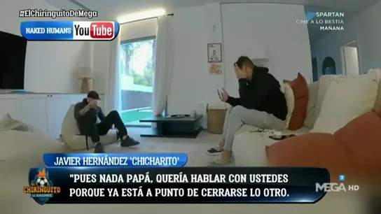 Chicharito Hernández se derrumba al decir a su familia que se va a Los Ángeles Chicharito Hernández se derrumba al decir a su familia que se va a Los Ángeles