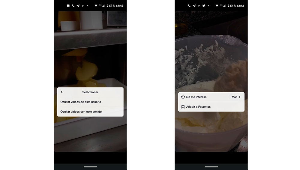 Ocultando los vídeos de un usuario de TikTok