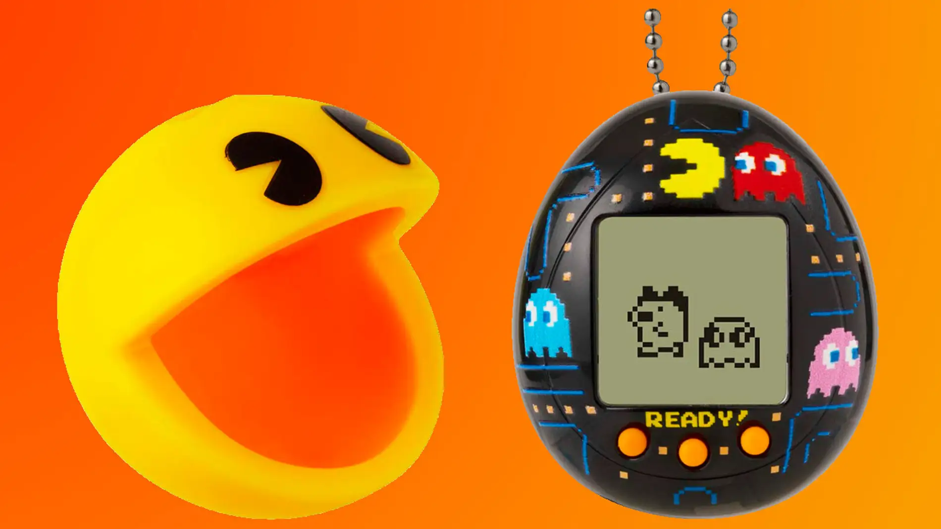 La funda de Pac-Man y el Tamagotchi