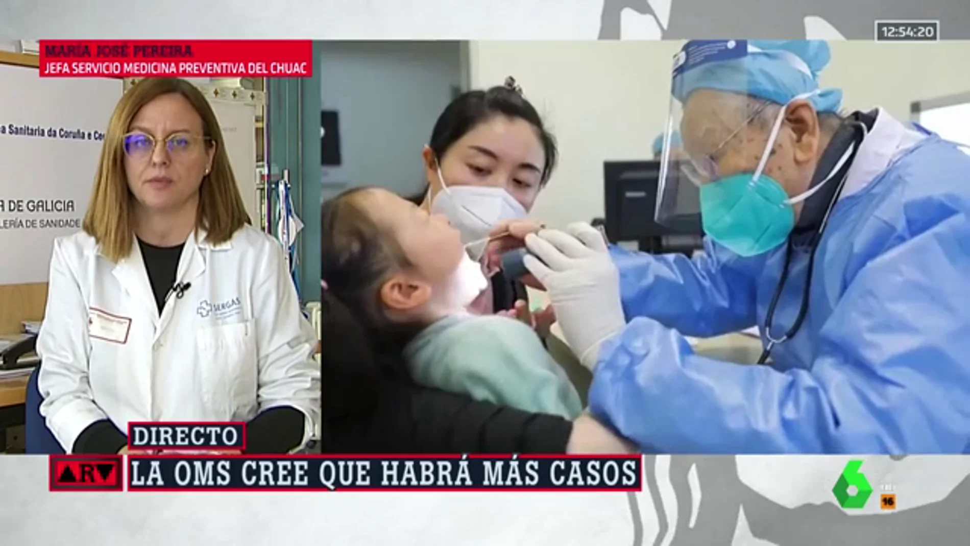 La doctora María José Pereira, jefa de Medicina Preventiva en el CHUAC