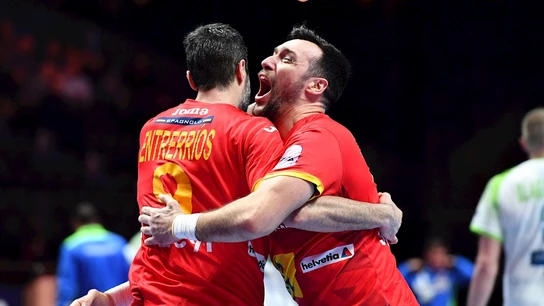 La selección española de balonmano derrotó este viernes por 34-32 a la de Eslovenia La selección española de balonmano derrotó este viernes por 34-32 a la de Eslovenia