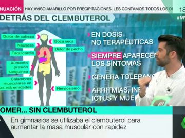 Los peligrosos efectos secundarios del Clembuterol: "Literalmente nos estamos jugando la vida" Los peligrosos efectos secundarios del Clembuterol: "Literalmente nos estamos jugando la vida"