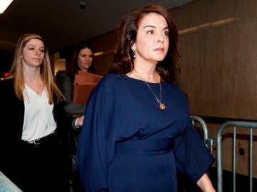Annabella Sciorra, a la entrada del juzgado para declarar contra Harvey Weinstein Annabella Sciorra, a la entrada del juzgado para declarar contra Harvey Weinstein
