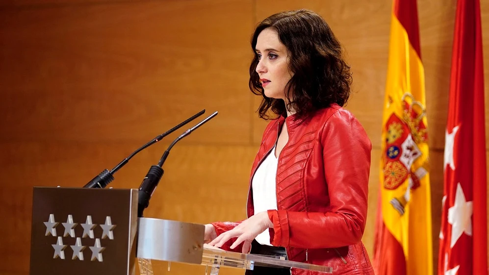 La presidenta de la Comunidad de Madrid, Isabel Díaz Ayuso