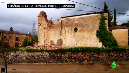 La iglesia románica de San Martí de L'Esparra, del siglo XII, sin campanario por el temporal La iglesia románica de San Martí de L'Esparra, del siglo XII, sin campanario por el temporal