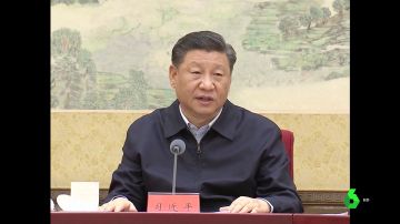 El presidente de China, Xi Jinping, en rueda de prensa