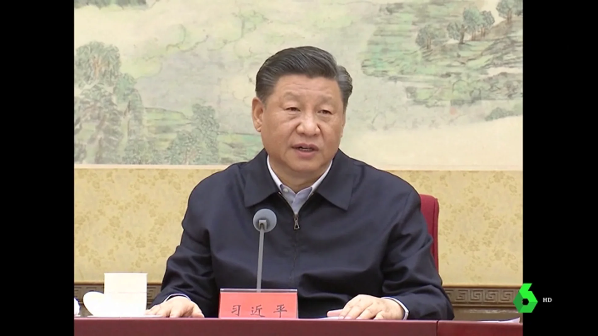 El presidente de China, Xi Jinping, en rueda de prensa