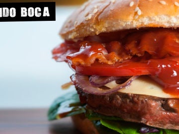 Imagen de archivo de una hamburguesa Imagen de archivo de una hamburguesa