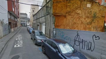 Vista general de la calle Río Neira, en Lugo, donde ocurrió el robo. 