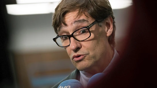 Imagen de Salvador Illa ante los medios Imagen de Salvador Illa ante los medios