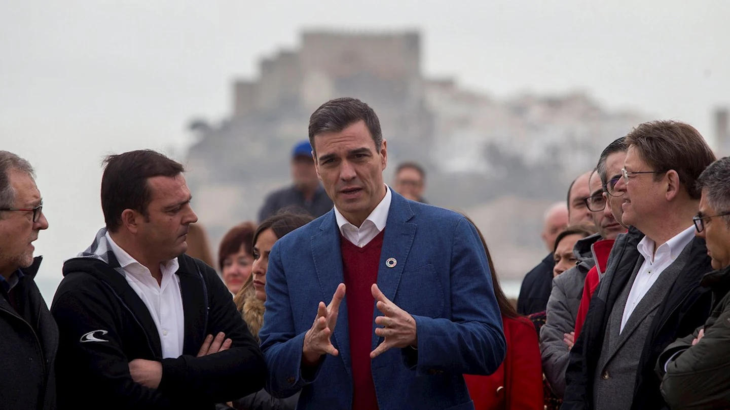Imagen de Pedro Sánchez en Peñíscola Imagen de Pedro Sánchez en Peñíscola