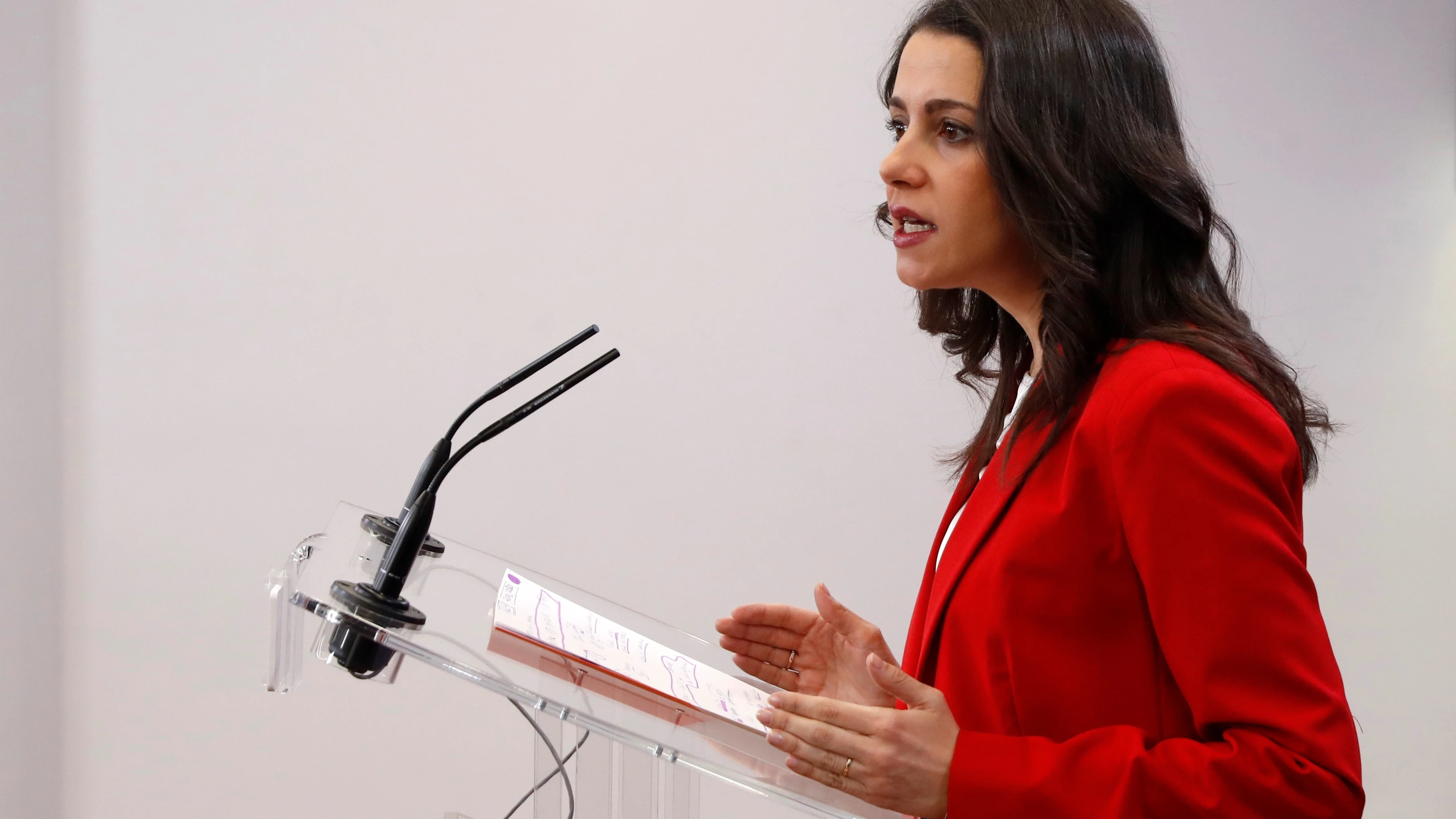 Inés Arrimadas, portavoz de Ciudadanos