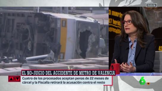 M&oacute;nica Oltra, sobre el accidente del Metro de Valencia: "Es una herida abierta en la Comunitat Valenciana"