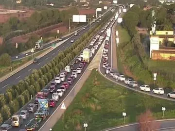 Atascos en la autopista de Llucmajor Atascos en la autopista de Llucmajor