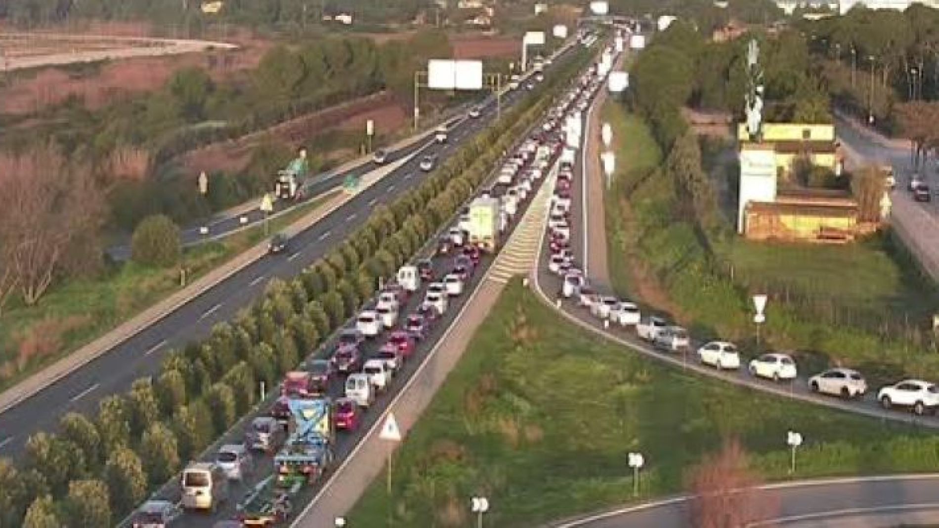 Atascos en la autopista de Llucmajor
